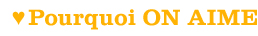 Pourquoi on aime